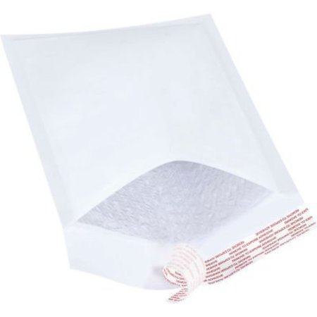 THE PACKAGING WHOLESALERS Self Seal Bubble Mailers, #1, 7-1/4"W x 12"L, White, 100/Pack ENVB854WSS